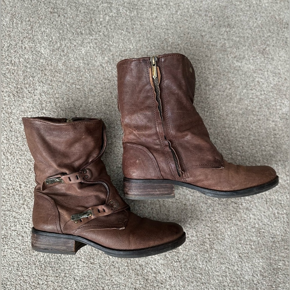 Sam Edelman Ridge Leather Ankle Boots - Picture 4 of 13